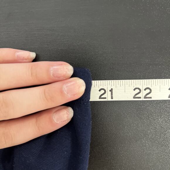 Avenue Midi Skirt Sz 22/24 Navy Drawstring Stretch Pull On Comfort Casual Slit - Picture 6 of 8